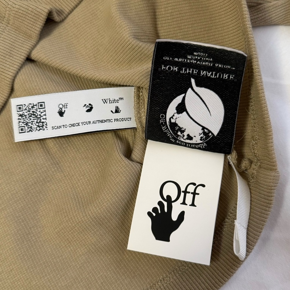 Off-White Stamp Ribbed Cropped Tee - image 7